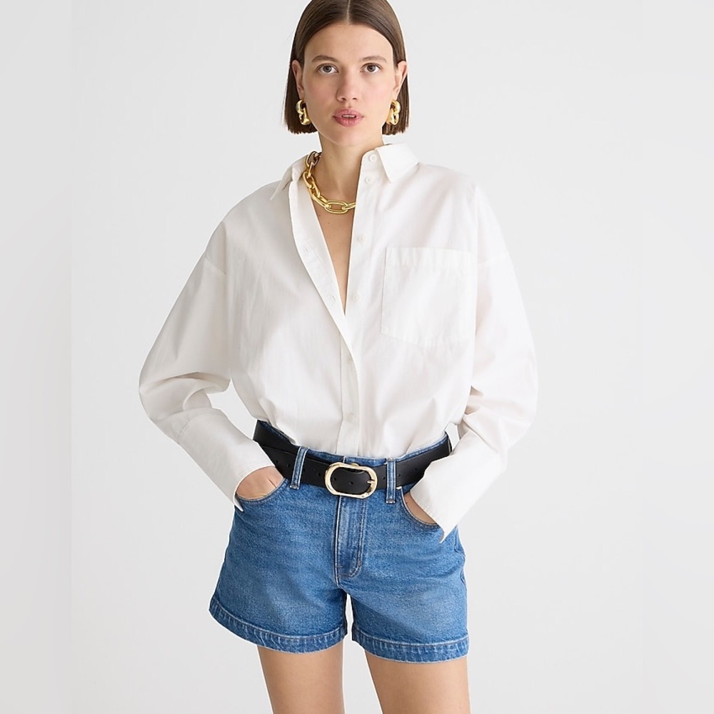 J. Crew High-rise denim short in Hillside wash